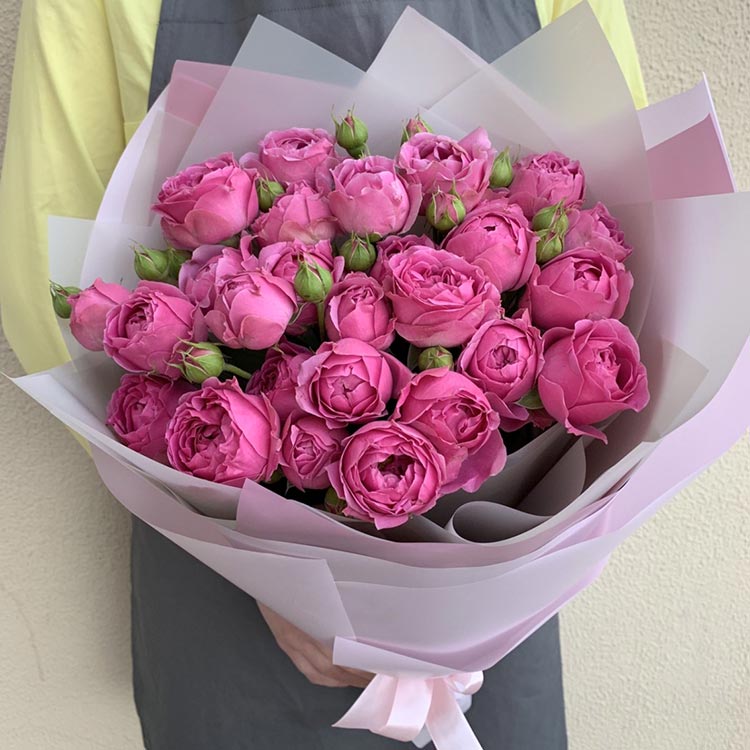 пионовидные розы купить в москве недорого с доставкой