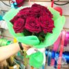 Букет из 11 красных роз в корейской пленке