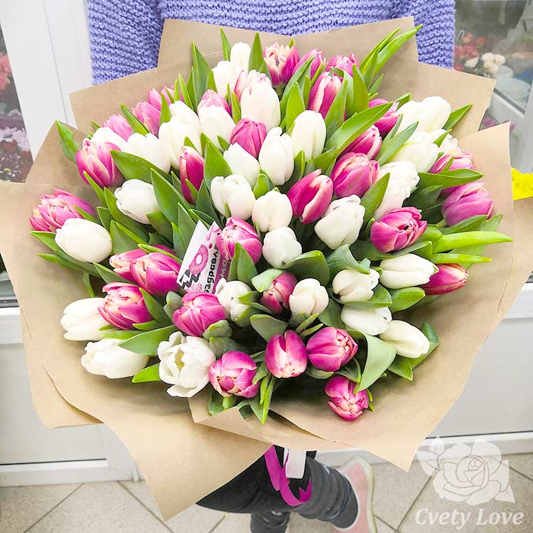 Купить букет тюльпанов в москве недорого с доставкой доставка цветов по адресу в самаре